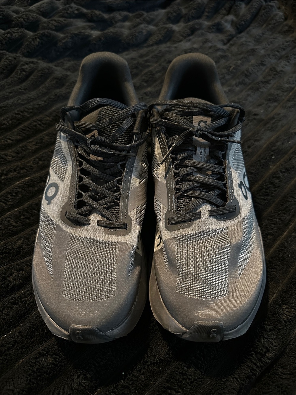 On Running Men’s Athletic Running Shoes — Gray & Black